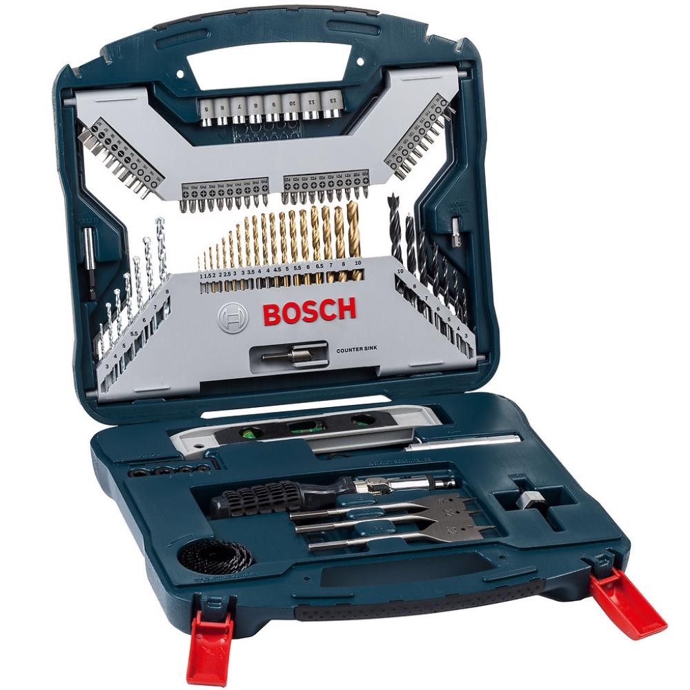 Estojo de Ferramentas e Brocas 100 Peças X-Line BOSCH em Oferta na Shopee