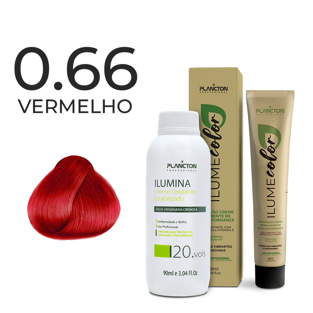KIT ILUME COLOR PLANCTON - 0.66 VERMELHO + OX ILUMINA 20V