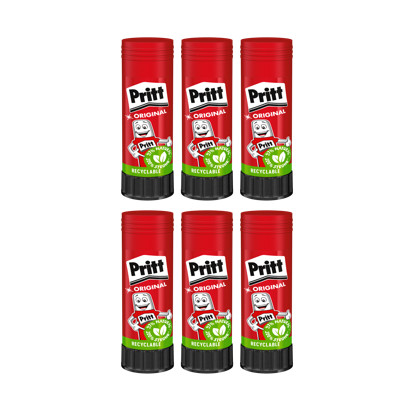 Kit com 6 -Cola Bastão Pritt Stick Original Não Tóxica 40g em Oferta na Shopee