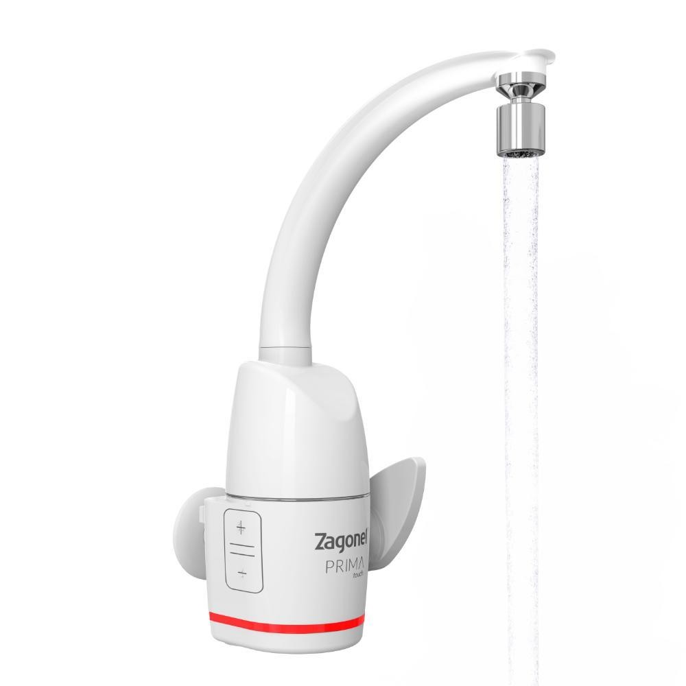 Torneira Prima Touch Eletrônica 5500w 220v Branco Zagonel em Oferta na Shopee