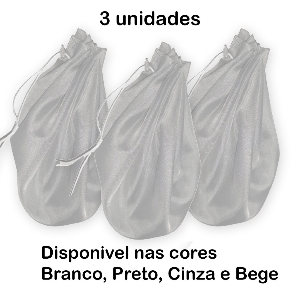 Kit 3 coadores de Voal Para Leite Vegetal, Kefir, Suco Verde e Detox