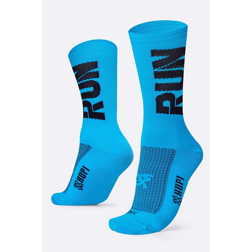 Meia para Corrida HUPI Run 1 Par, Cor: Azul, Tamanho 36-42