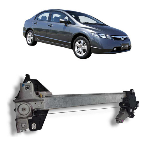 Máquina De Vidro Traseira Direita Honda Civic Original