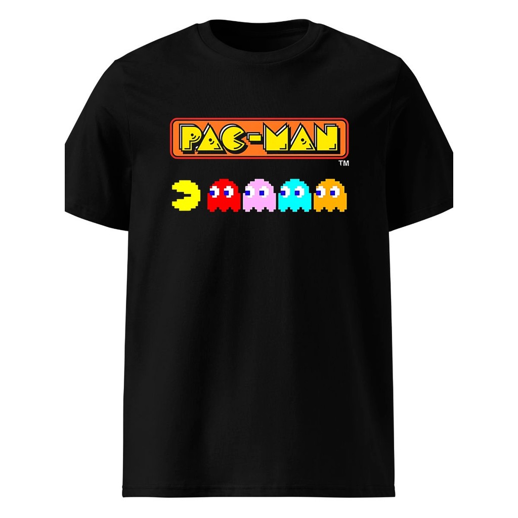 Camiseta Camisa Jogo PacMan Retrô Video Game Pac-Man Blusa 100% Algodão Premium Unissex Adulto
