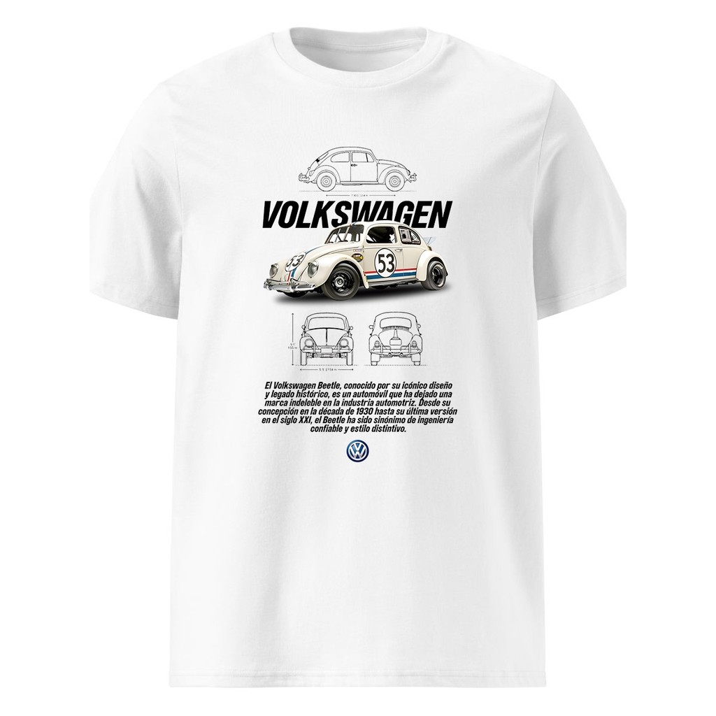 Camiseta Carro Fusca Volkswagen Camisa Herbie Volks Blusa 100% Algodão Premium Adulto Unissex Masculino Feminino