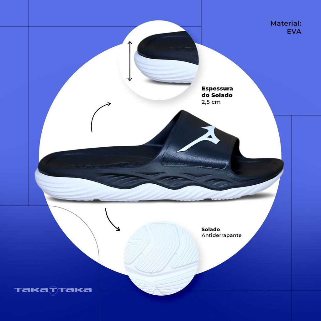 Chinelo Masculino Mizuno Slide Enerzy Slide Anatômico Confortável — imagem 2 de 2
