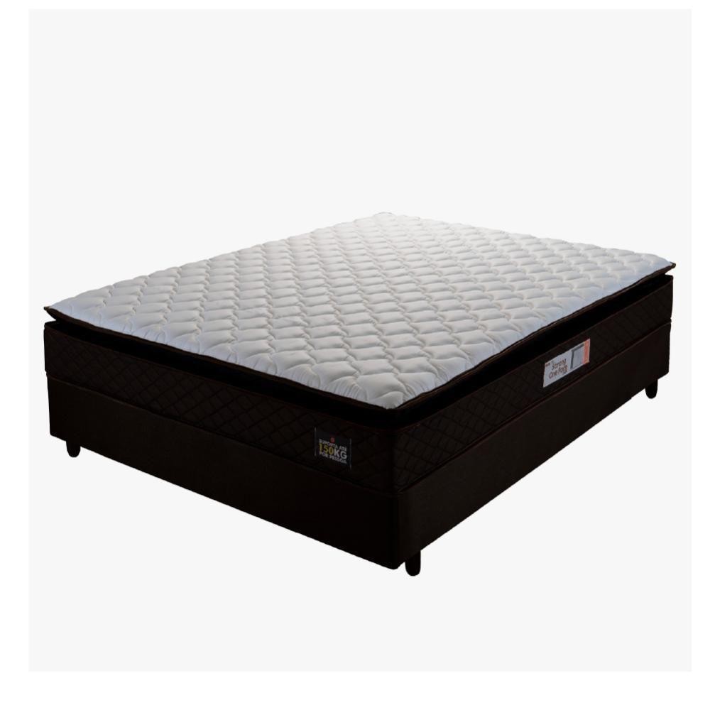 Cama Box Casal Colchão Espuma D45 Pillow Top 138X188X62Cm em Oferta na Shopee