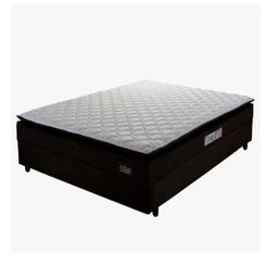 Cama Box Casal Colchão Espuma D45 Pillow Top 138X188X62Cm