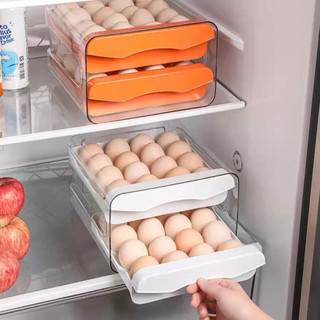 Organizador Porta Ovos 2 e 3 Andares Acrílico Capacidade 30 / 32 Ovos Para Geladeira Multiuso