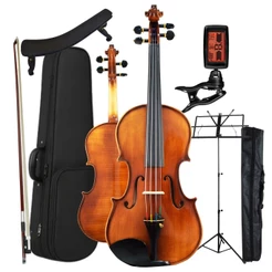 Kit Violino 4/4 Bravo Vb144 Estudante + Estojo Estante Afinador Espaleira