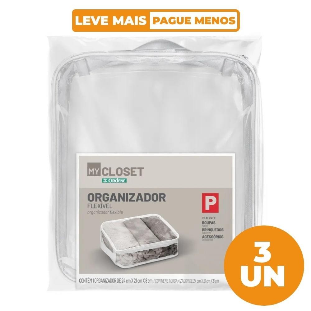 Kit 3 Organizadores Flexíveis PVC Tamanho P My Closet Ordene em Oferta na Shopee
