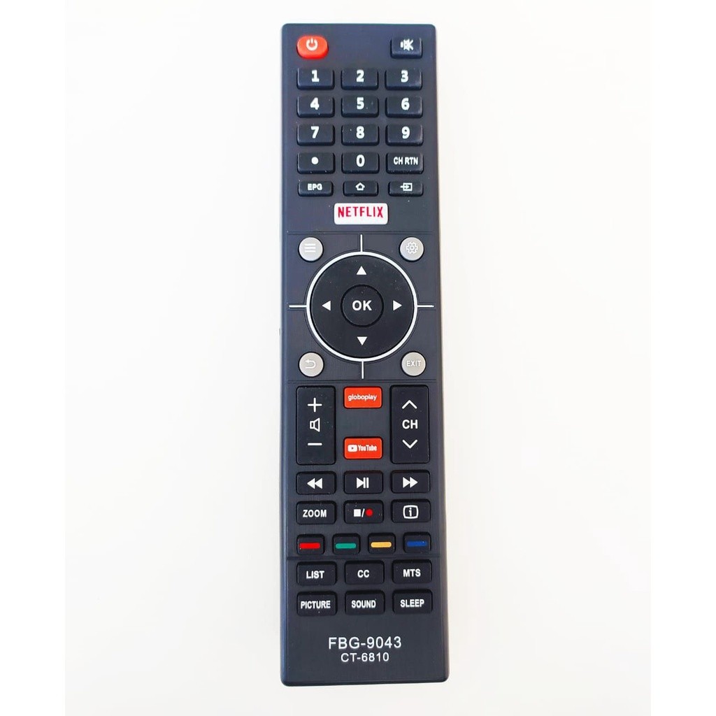 Controle Remoto TV Semp Toshiba TCL Smart Modelos  CT-6810 / L32S3900S / L39S3900FS / L43S3900FS Teclas Especiais NOVO