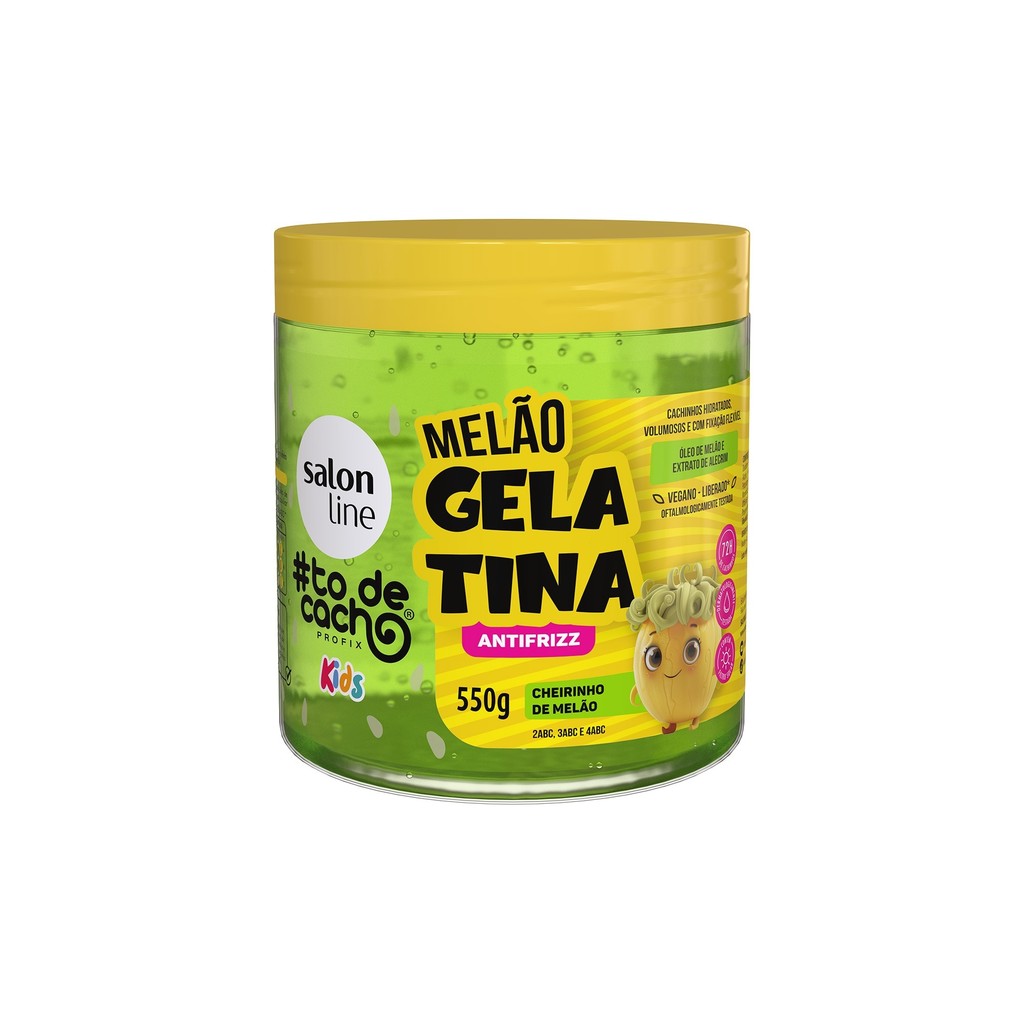 Gelatina Melão #todecacho Kids Antifrizz 550g - Mom & Baby