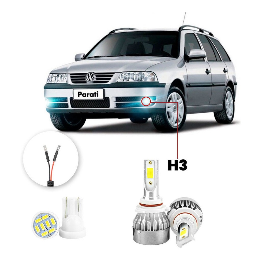 Lampada Farol Milha Led Volkswagen Parati 2000/2002 20000lm em Oferta na Shopee