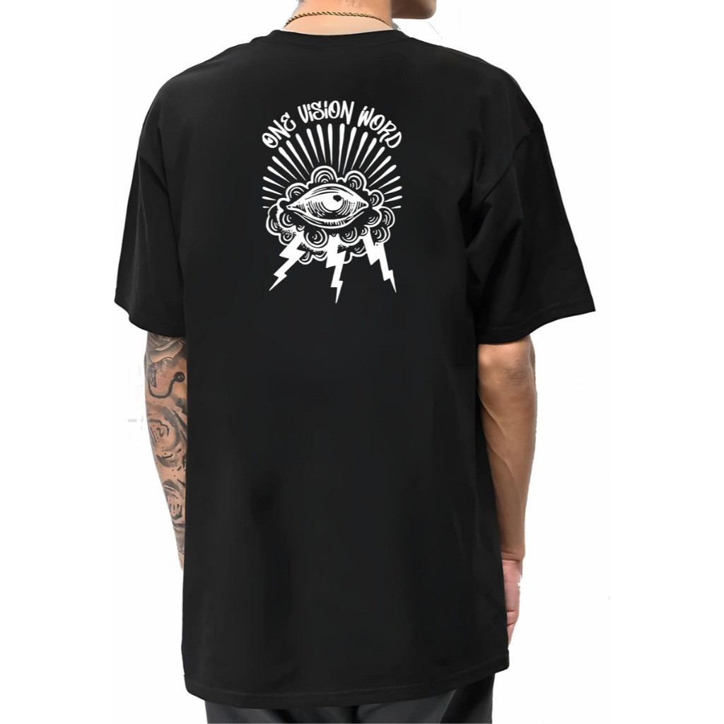 Camiseta Premium em Algodão Puro Camiseta Masculina Oversized Camisa Streetwear Trace Vision 100% Algodão
