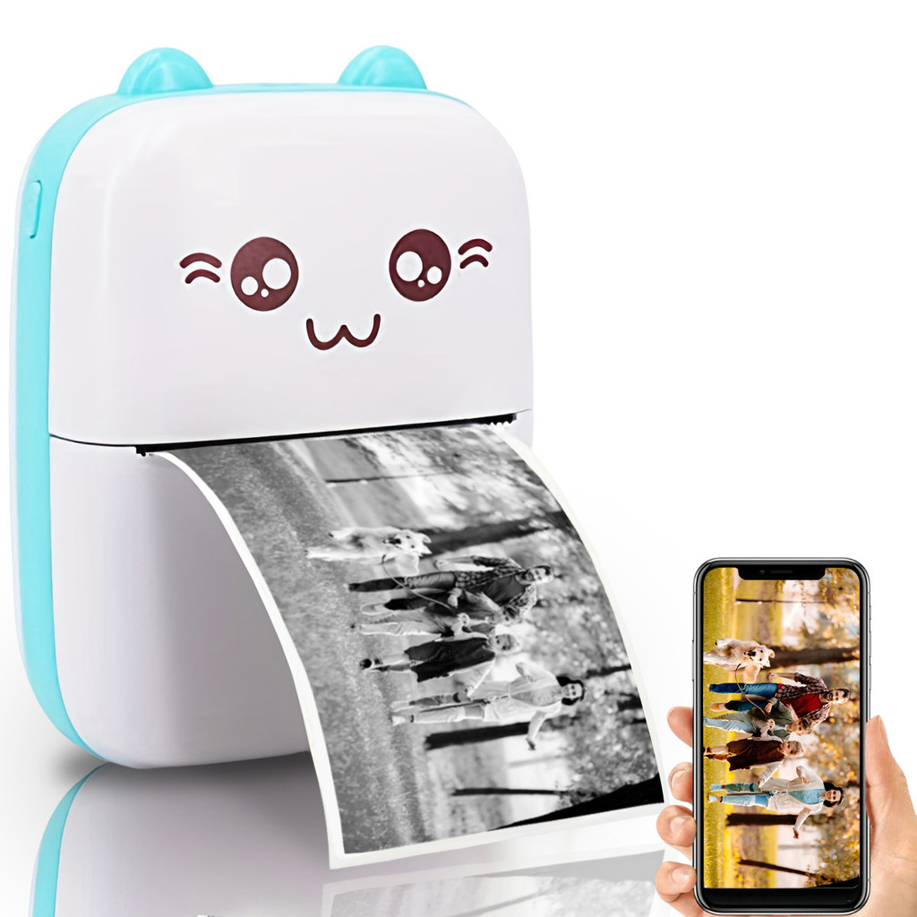 Mini Impressora Térmica Portátil De Bolso Impressão Sem Fio Fotos Notas Bluetooth Para Android Ios-Techo Pro