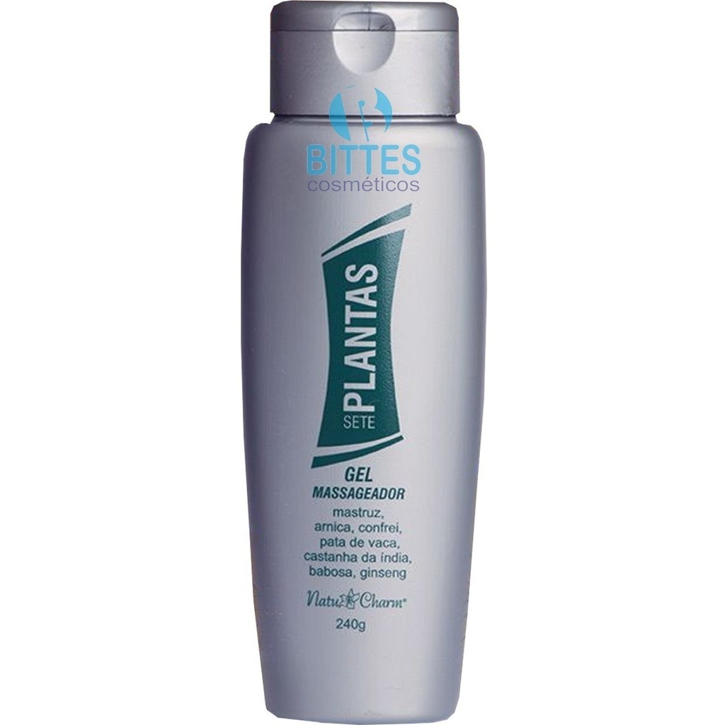 Gel Massageador 7 Plantas Natu Charm Cosméticos