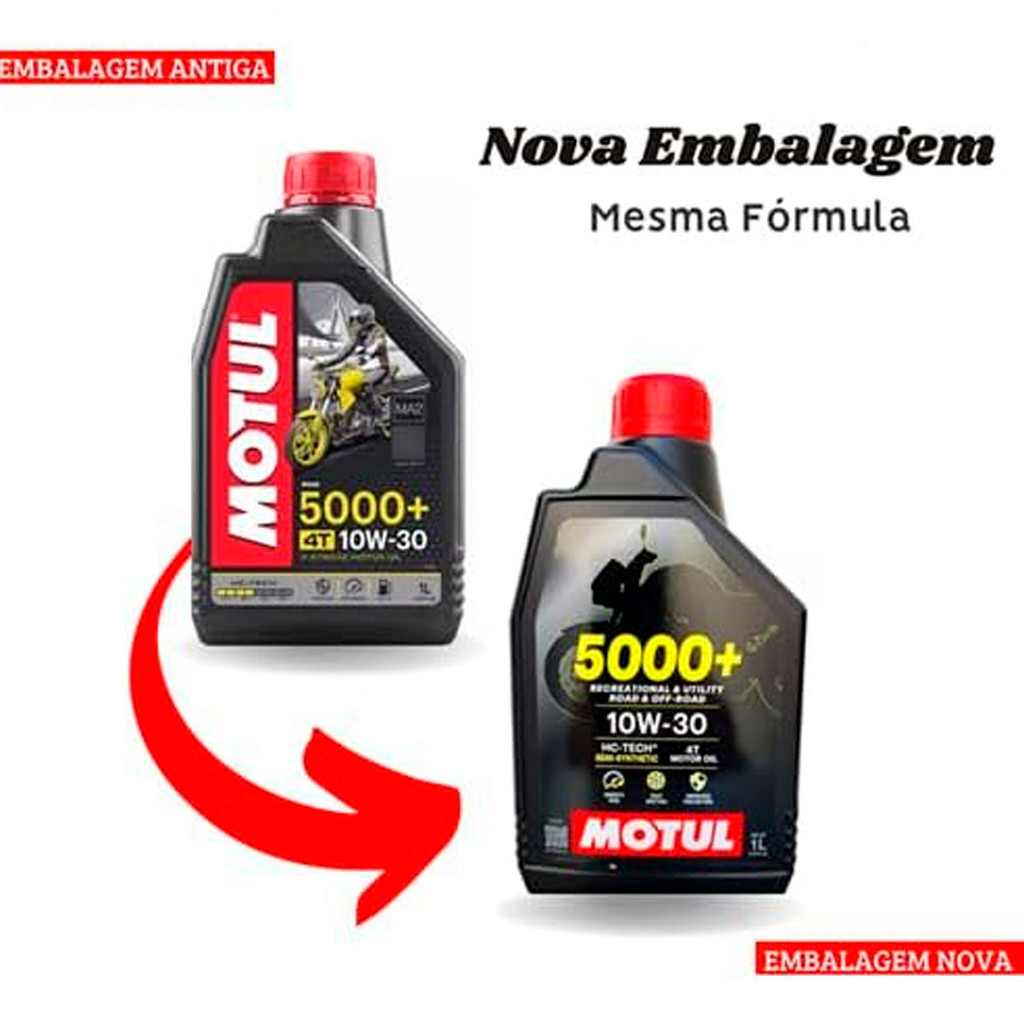 Óleo Motul 5000+ 4T 10w30 Semissintético 1L — imagem 2 de 2