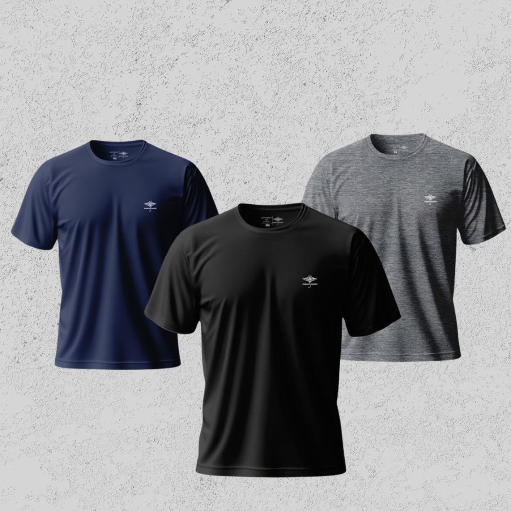 Kit 3 Camiseta Masculinas Dry Fit Manga Curta e Raglan Academia Treino Verão Proteção UV em Oferta na Shopee