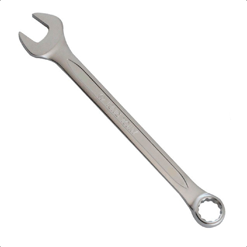 Chave Combinada 18mm King Tony 1060-18 Aço Cromo-Vanádio Perfil Slim Bocas Fixas E Estriadas Com Inclinação