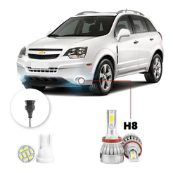 Lampada Farol Milha Led Chevrolet Captiva 2008 2013 20000lm