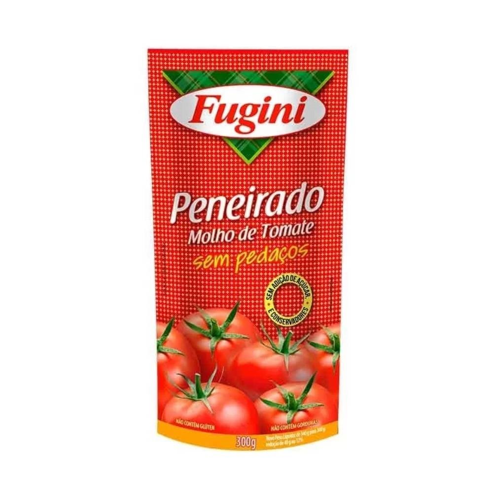 Molho de Tomate Fugini Tradicional Peneirado Sachê 300g - Embalagem com 36 Unidades em Oferta na Shopee