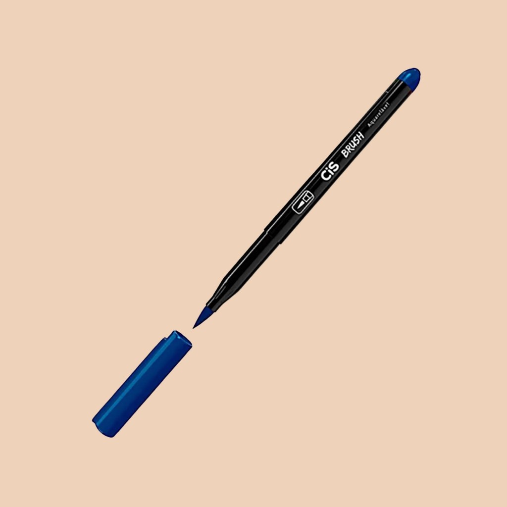 Caneta Pincel Brush Aquarelável Azul Royal 05 - Cis  -