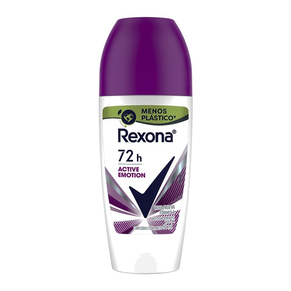 Desodorante Roll On Activce Emotion 50ml - Rexona em Oferta na Shopee