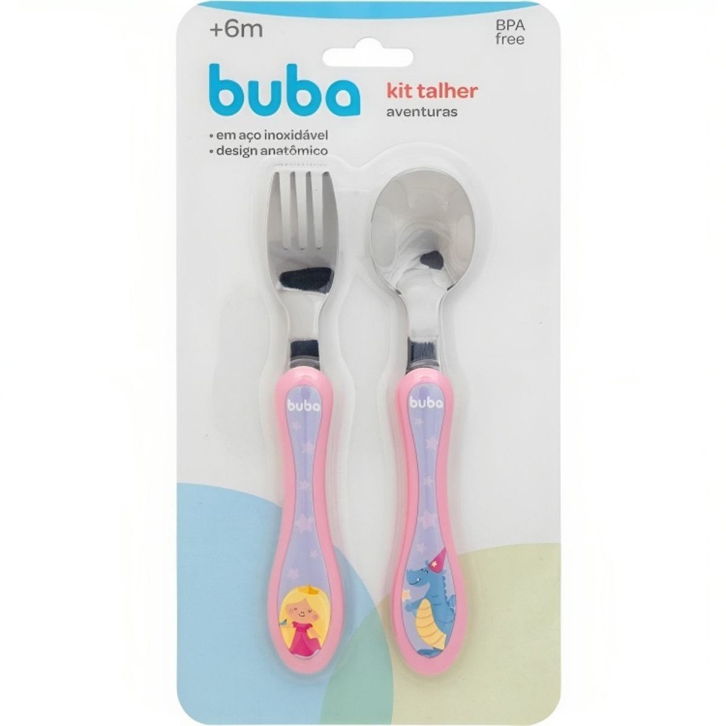 Kit Talheres Aventuras Princesa Buba 16969 em Oferta na Shopee