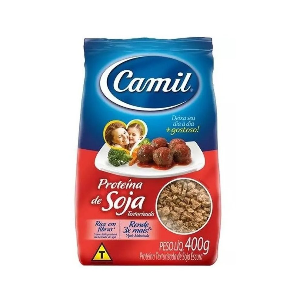 Proteina de Soja Escura 400g - Camil em Oferta na Shopee