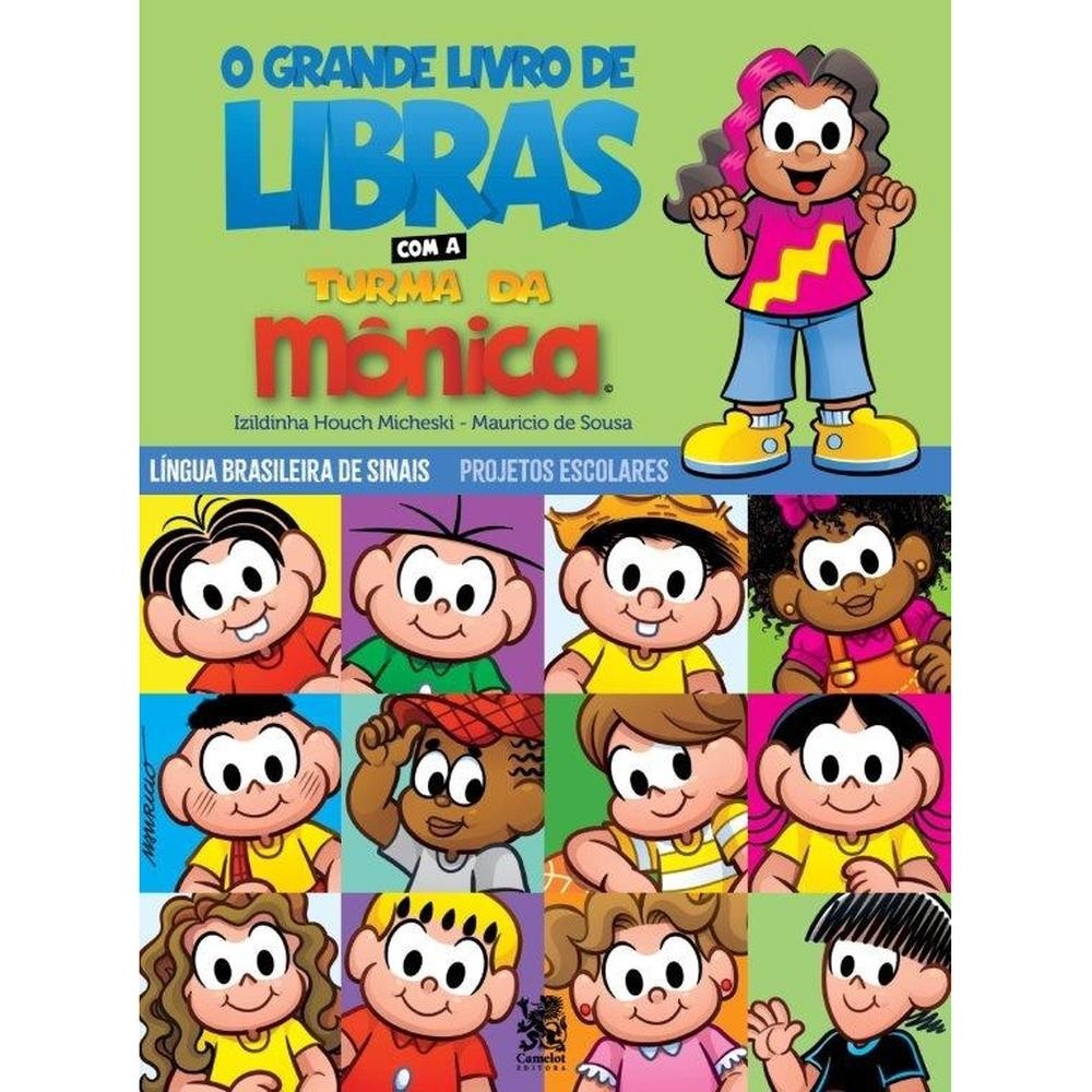 O Grande Livro de Libras com a Turma da Mônica em Oferta na Shopee