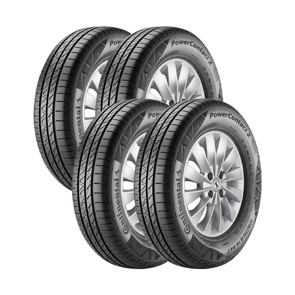 Jogo 4 Pneus Continental Aro 14 PowerContact 2 175/70R14 84T - Spare Parts and Accessories for Vehicles
