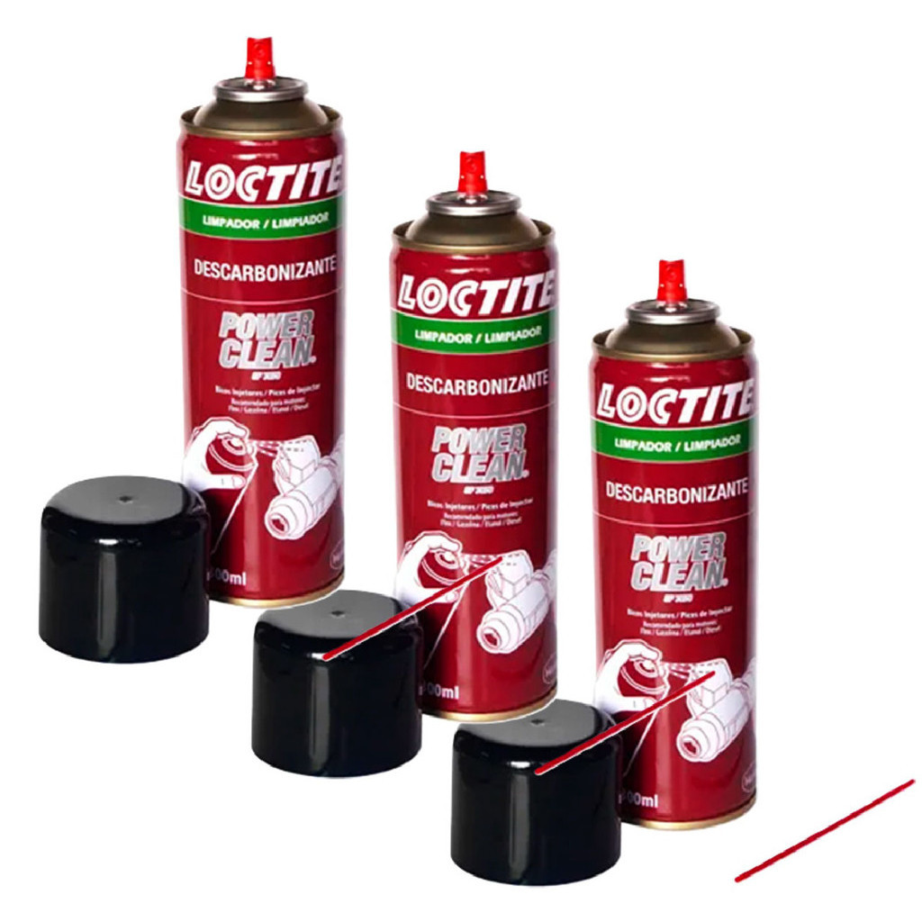 Kit Loctite Power Clean Descarbonizante (3 Unidades) em Oferta na Shopee