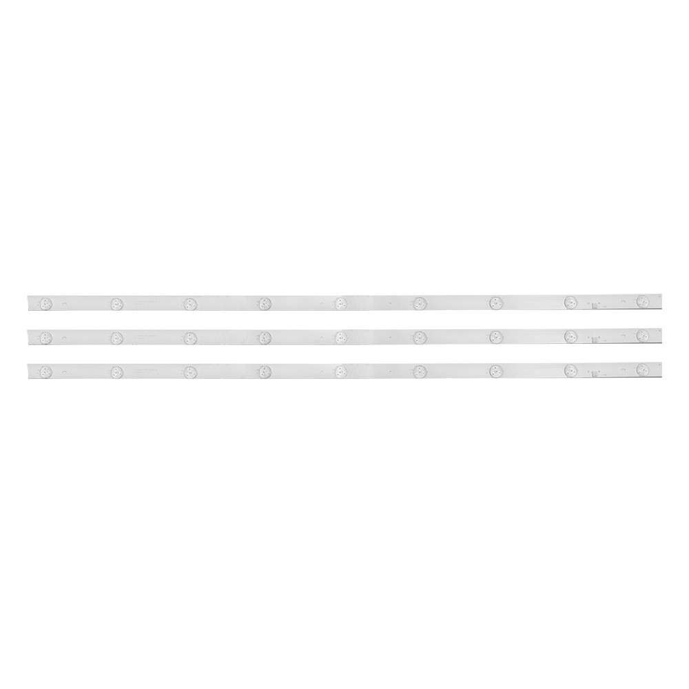 Kit Barra Led Compatível com Philco PH42F10 / PTV42E60 / PTV42S60 - 3 Barras 9 Led's 3V cada