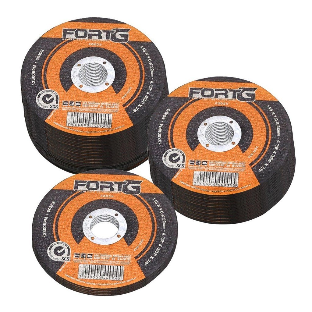 55 x Discos de Corte Fino de Aço Inox 4.1/2 Pol. - 115 x 1.0 em Oferta na Shopee