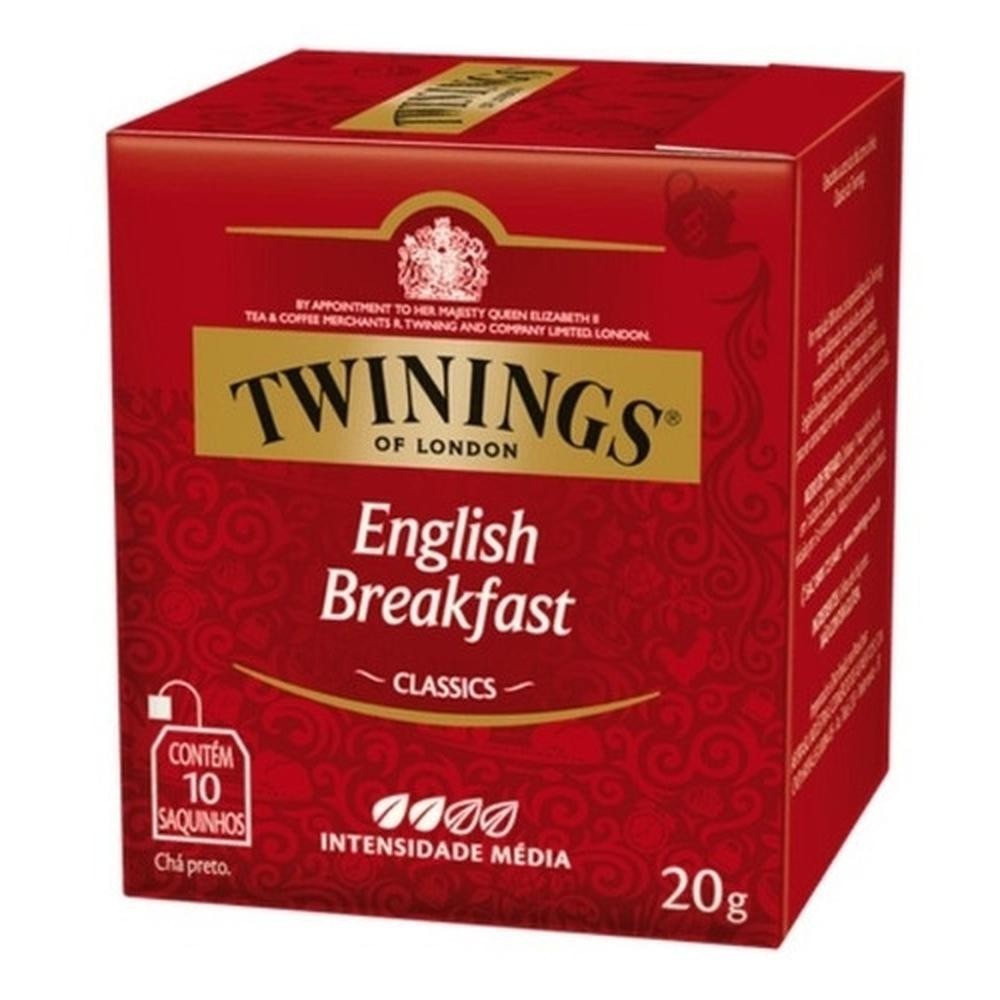Chá Preto Twinings English Breakfast 20G Caixa Com 10 Sachês em Oferta na Shopee