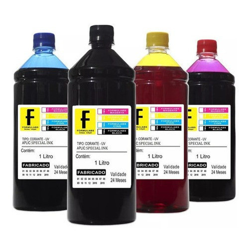 Kit 4 Tinta Compatível HP Tank 416 Formulabs 2L Qualidade