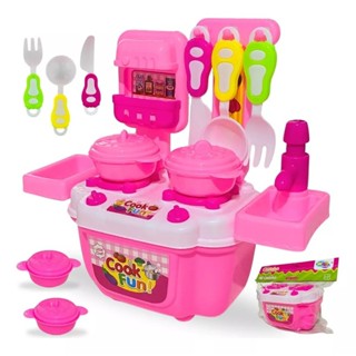 Kit Cozinha Infantil Na Maleta Com 14 Peças em Oferta na Shopee
