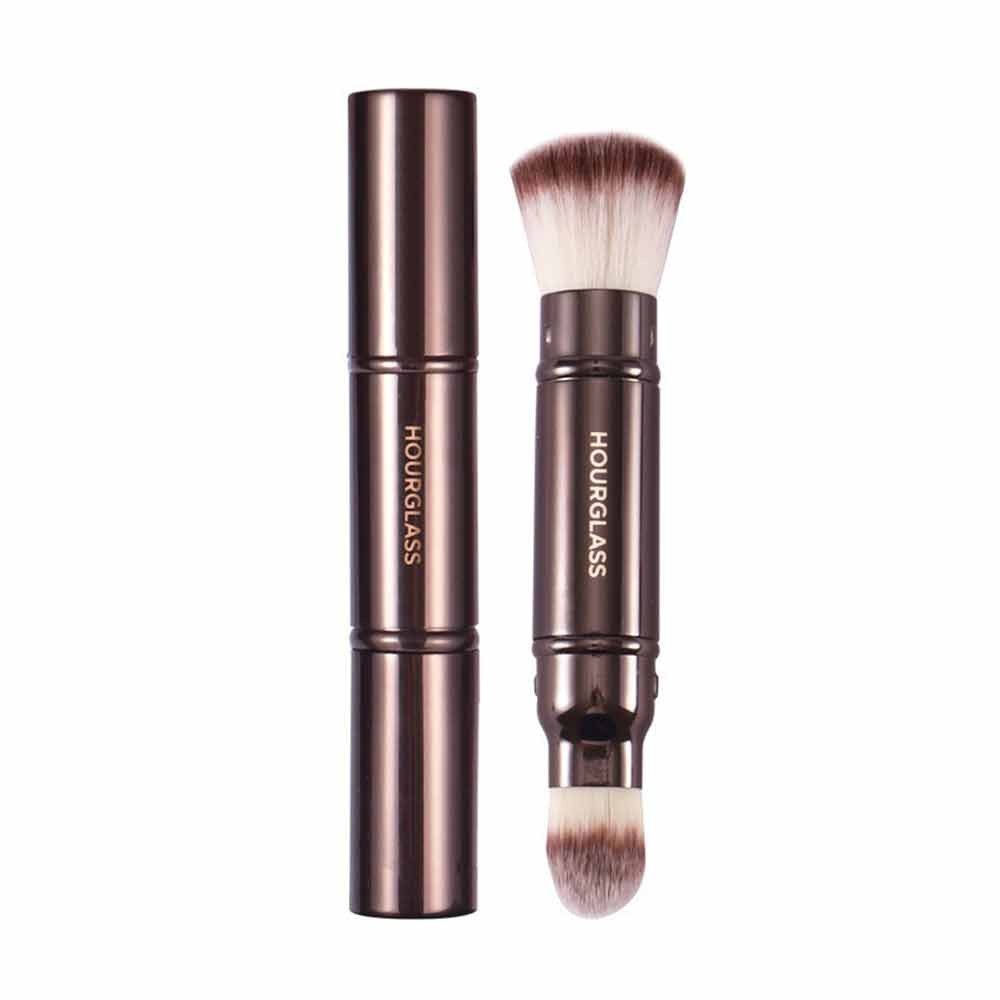 Hourglass Double Head Portable Foundation Brush with Cover Concealer Brush/Portable Foundation brush Makeup Brushes & Sets