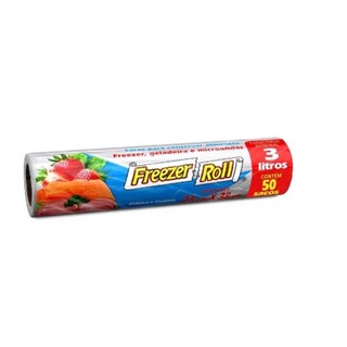 Saco Freezer 3l Dover Roll 50 Unid em Oferta na Shopee