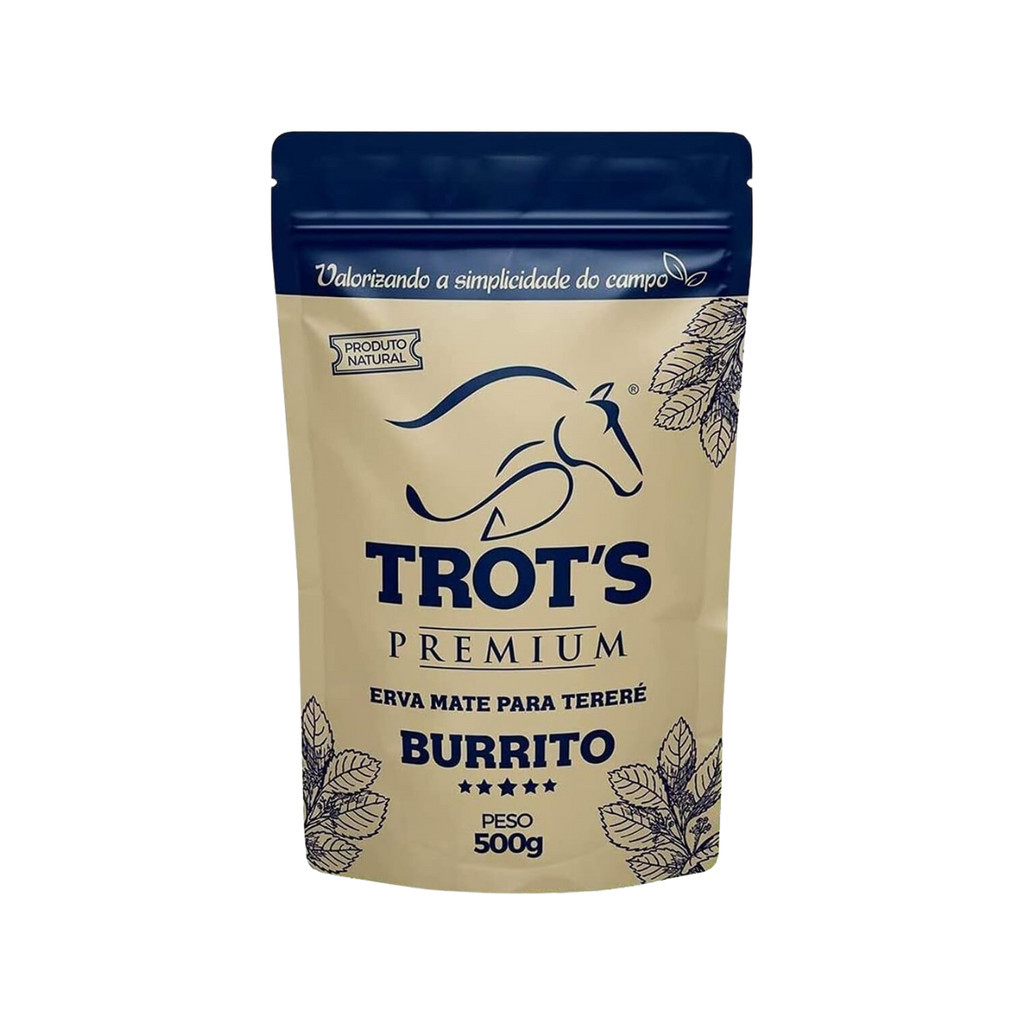 Erva Mate Tereré Premium Trots 500g Sabor Burrito