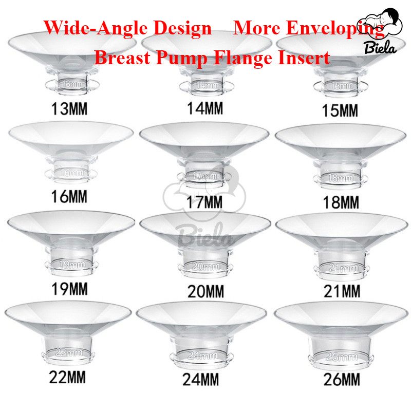[Novo] Biela Bomba Tira Leite Flange Da Inserir Protetor Calibre Conversor De Alimentos Grau Alimentício Silicone Acessórios De Substituição em Oferta na Shopee
