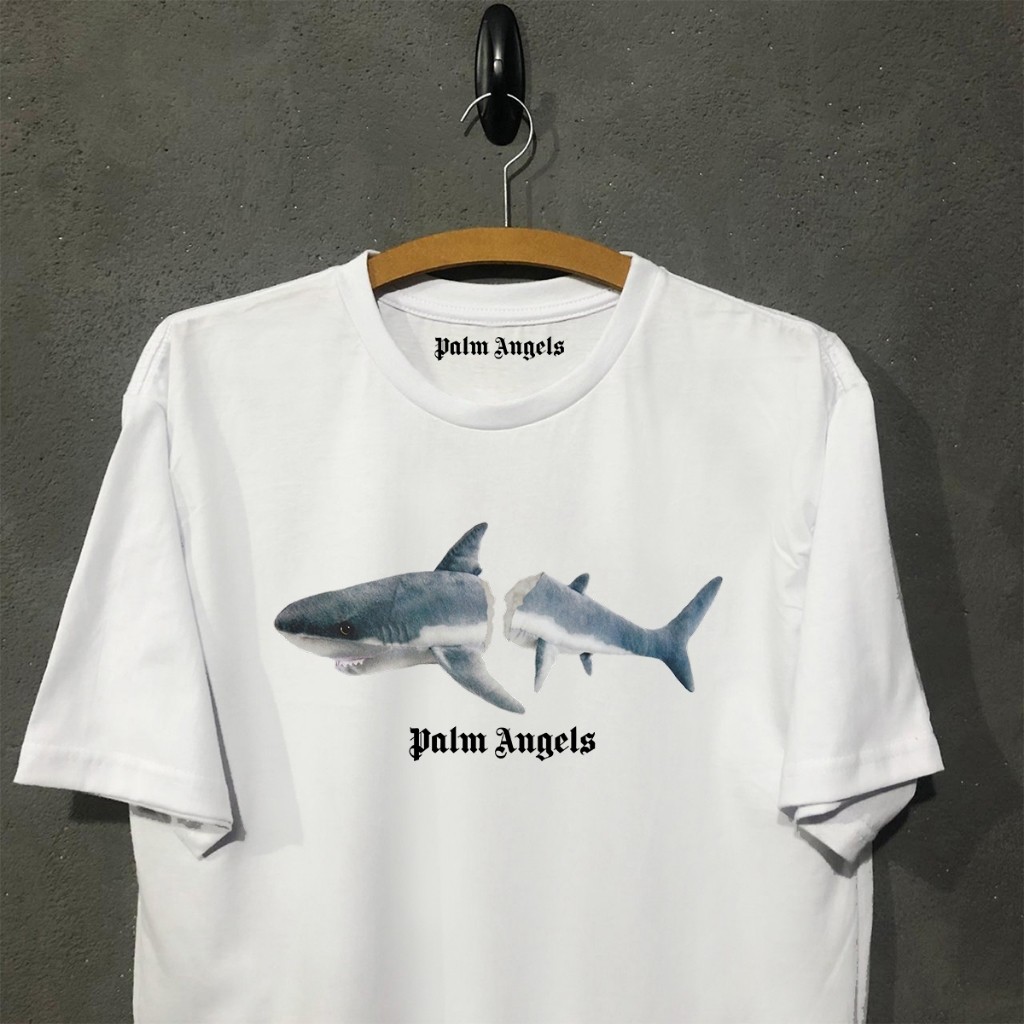 Camiseta Palm Angels Shark Oversized algodão