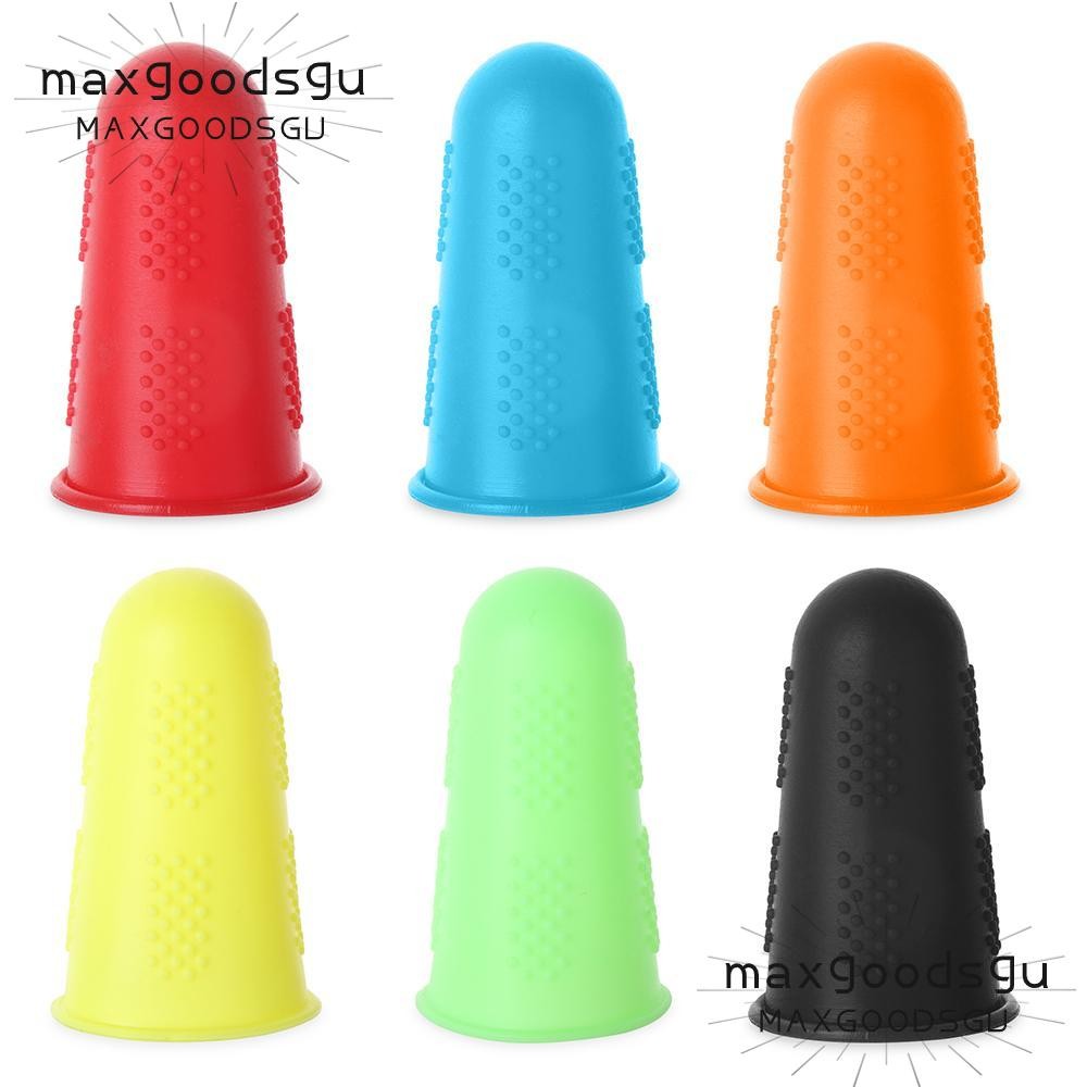 MAXGOODS 5pcs Capa De Dedo De Silicone Agulha De Isolamento Térmico Costura Antiderrapante