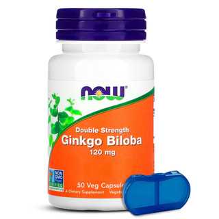 Ginkgo Biloba 120mg Now Foods 50 Cápsulas Importado + Porta Cápsulas em Oferta na Shopee
