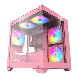 Gabinete Gamer Acegeek Vacancy L375, Mid-Tower, Lateral de Vidro, Rosa, AG-VACANCY-L375-PK em Oferta na Shopee