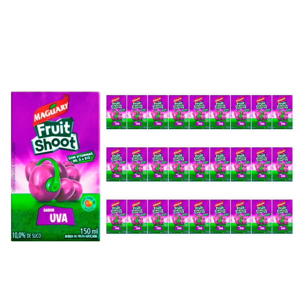 Suco de Uva Maguary Fruit Shoot 150ml 27 Unidades em Oferta na Shopee