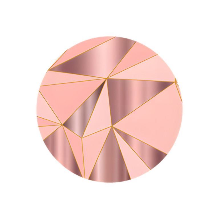 NOVO Painel Festa Infantil Redondo Geométrico Rose Gold, detalhes dourado + Arco, Suporte incluso. Fazemos personalizado com qualquer tema. Confeccionado em Lona fosca, impressão de alta resolução. cenário , p/ Decoração