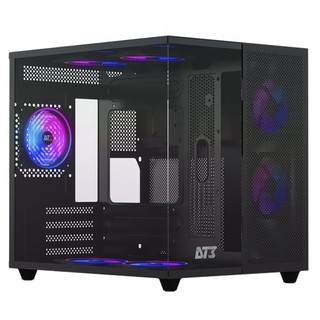Gabinete Gamer DT3 Hyperflow, Mid Tower, Vidro Temperado, M-ATX, Black, Sem Fonte, Sem Fan em Oferta na Shopee