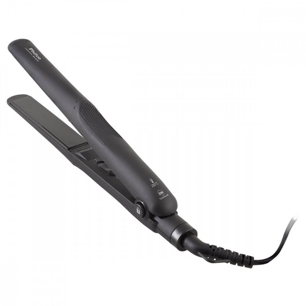 Prancha de Cabelo Philco Ceramic Black PPR08 45W em Oferta na Shopee